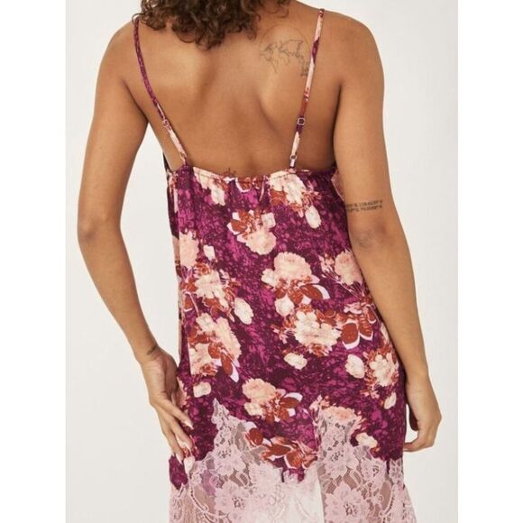 NEW Intimately by Free People Women’s XS Sun Fade Slip Dress Jewel Combo - Picture 6 of 15